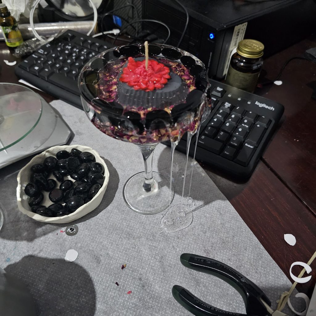 Experimentos con cera de soja de alta punto de fusion