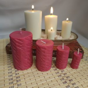 Set de velas decorativas de la colección Línea Luz