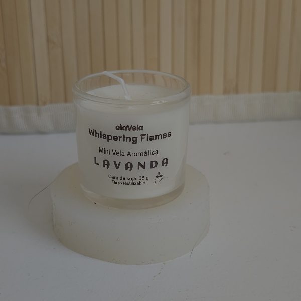 Mini velas aromáticas de cera de soja con lavanda