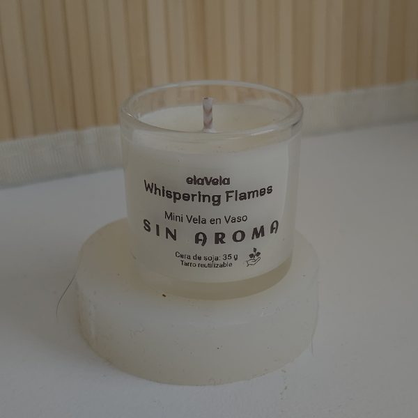 Mini velas de cera de soja sin aroma