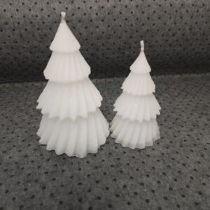 Alma de Bosque - Set de velas decorativas blancas nieve