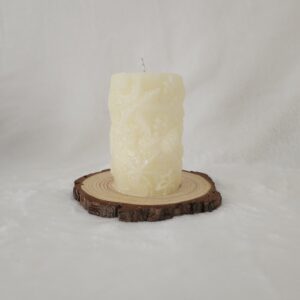 Vela decorativa blanca - Abrazo de Nieve