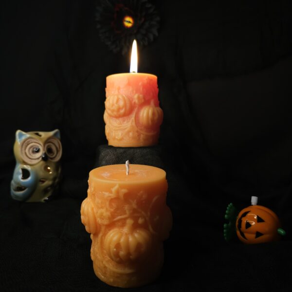 Vela decorativa calabaza - Luz de la Brasa | Vela artesanal de soja - Imagen 2