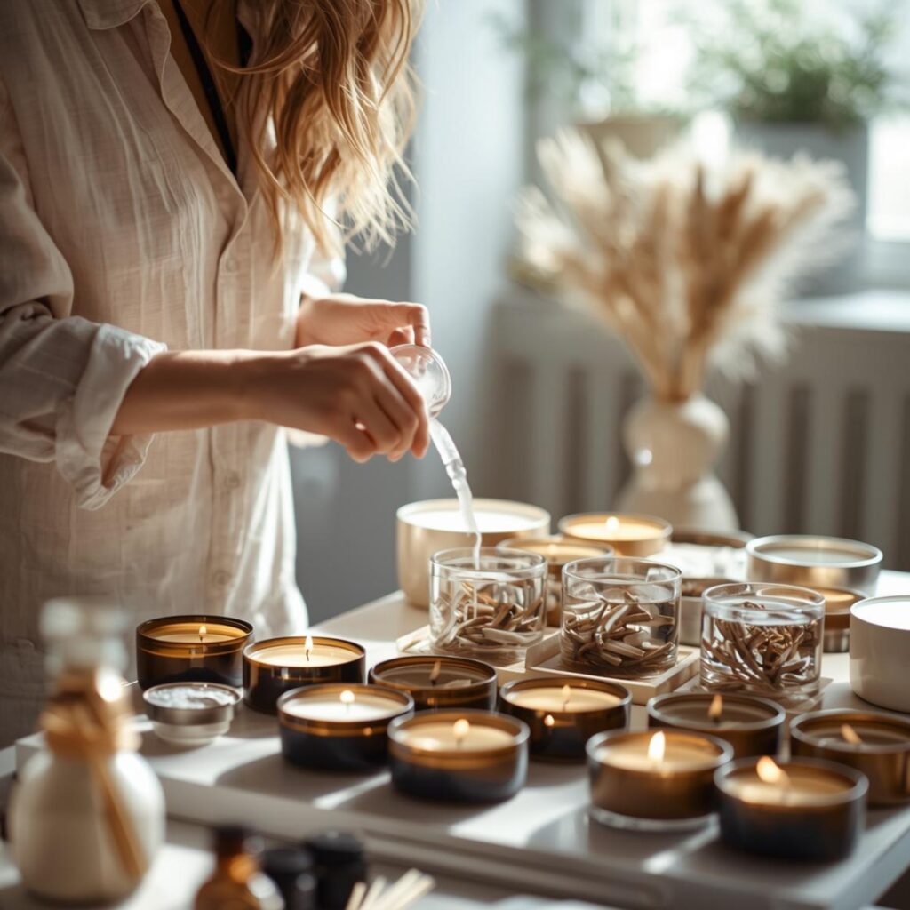 Mezclar fragancias para velas aromáticas